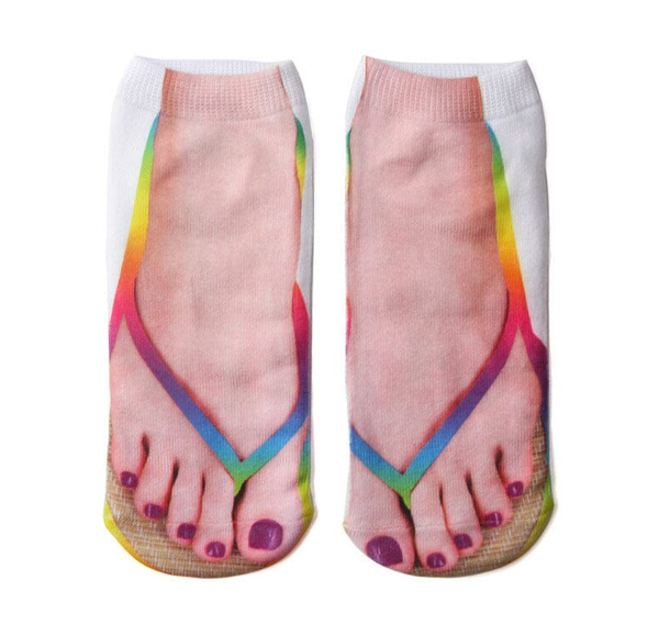Manicure Print Socks