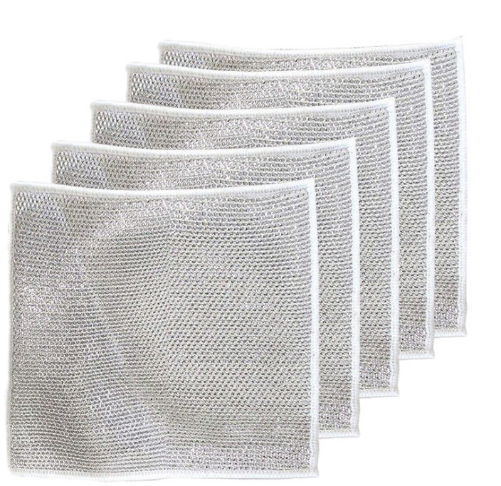 Multipurpose Wire Dishwashing Rags for Wet and Dry