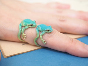 Tree Frog Ring & Earrings