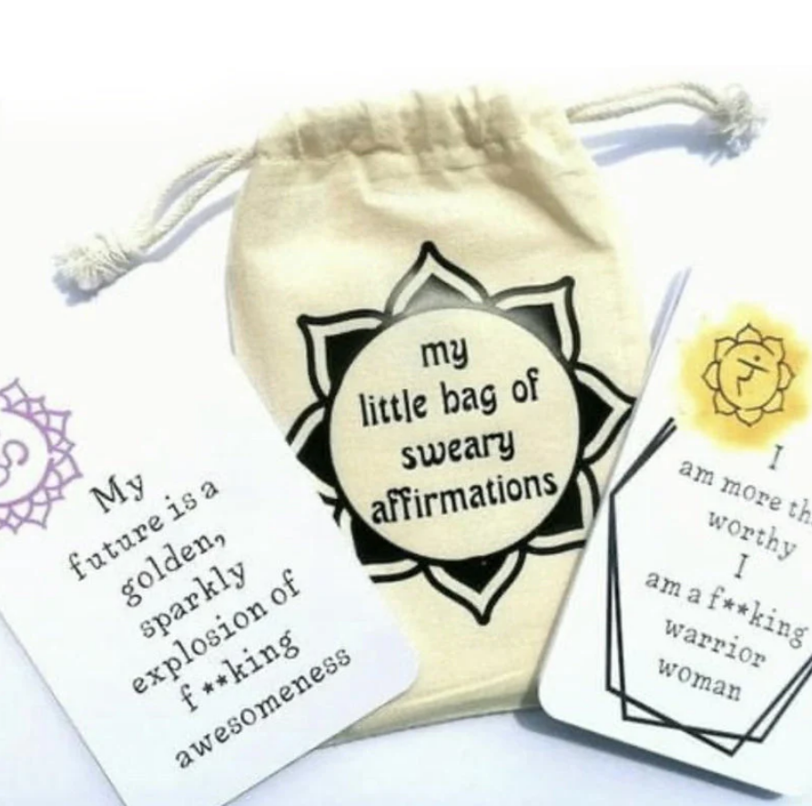 Funny Affirmation Card Gift Made with Coated Paper